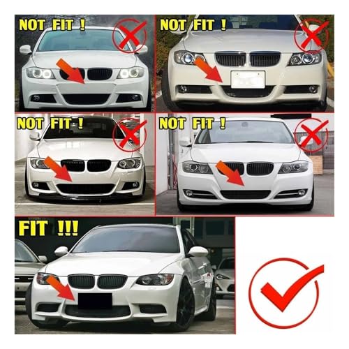 Rejilla frontal de repuesto para parachoques de coche Serie 3 E90 E91 E92 E93 de 2006 a 2011. 3