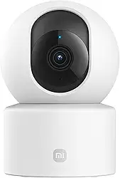 Xiaomi Smart Camera C301, 2340p (3MP) câmara WiFi de 360° para interiores, detecção humana AI rastreamento inteligente sereia áudio bi-direcional, visão noturna, compatível com Alexa e OK Google,