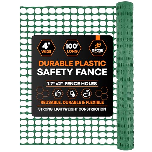 Xpose Safety Plastic Mesh Safety Fence – Heavy Duty Green