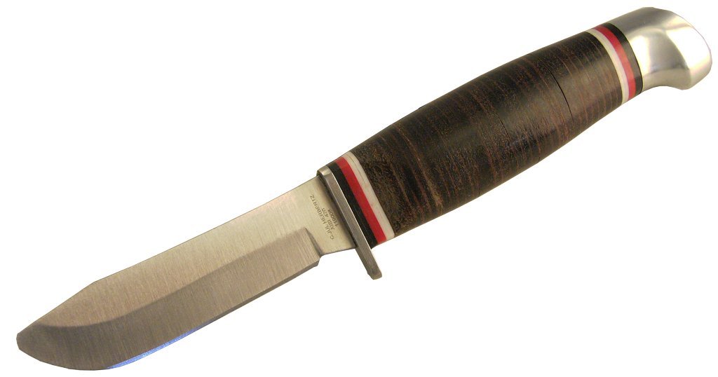 EM Herbertz Kindermesser, Leder-Griff, Klinge 8 cm, Lederscheide, 119008