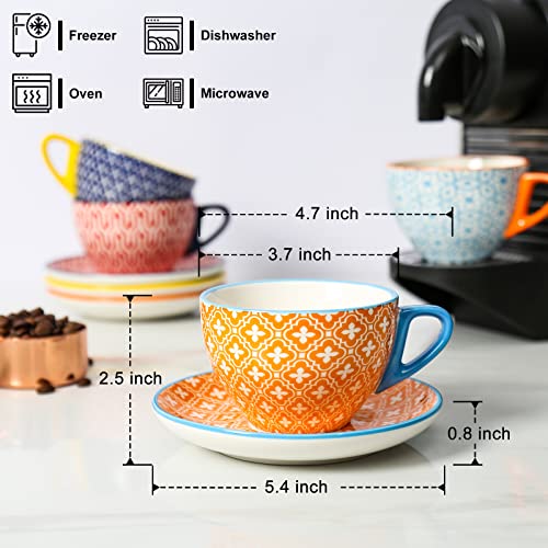 Espresso Cups and Saucers set, 6-pack, - image 2