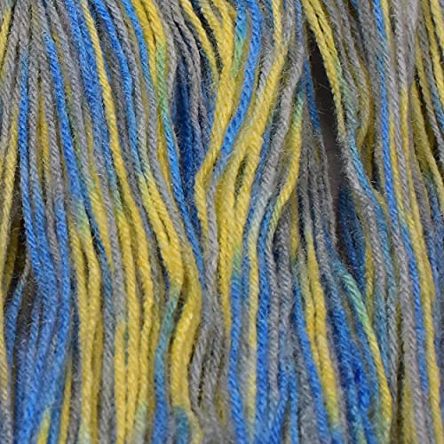 Image of Oswal Multi Blue Berry (500 gm) Wool Hank Hand Knitting Wool /Art Craft Soft Fingering Crochet Hook Yarn, Needle Knitting Yarn Thread dye SM-OQA