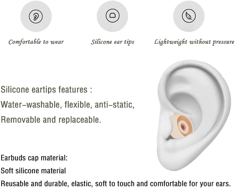 Miniatura 5 de Puntas de repuesto de silicona compatibles con auriculares inalámbricos Powerbeats Pro Beats, 4 pares de tapas de repuesto para auriculares