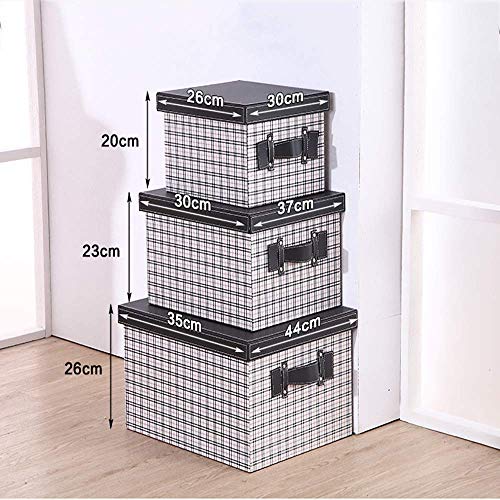 Boîte de rangement portable avec poignées et structure bois MU - 3