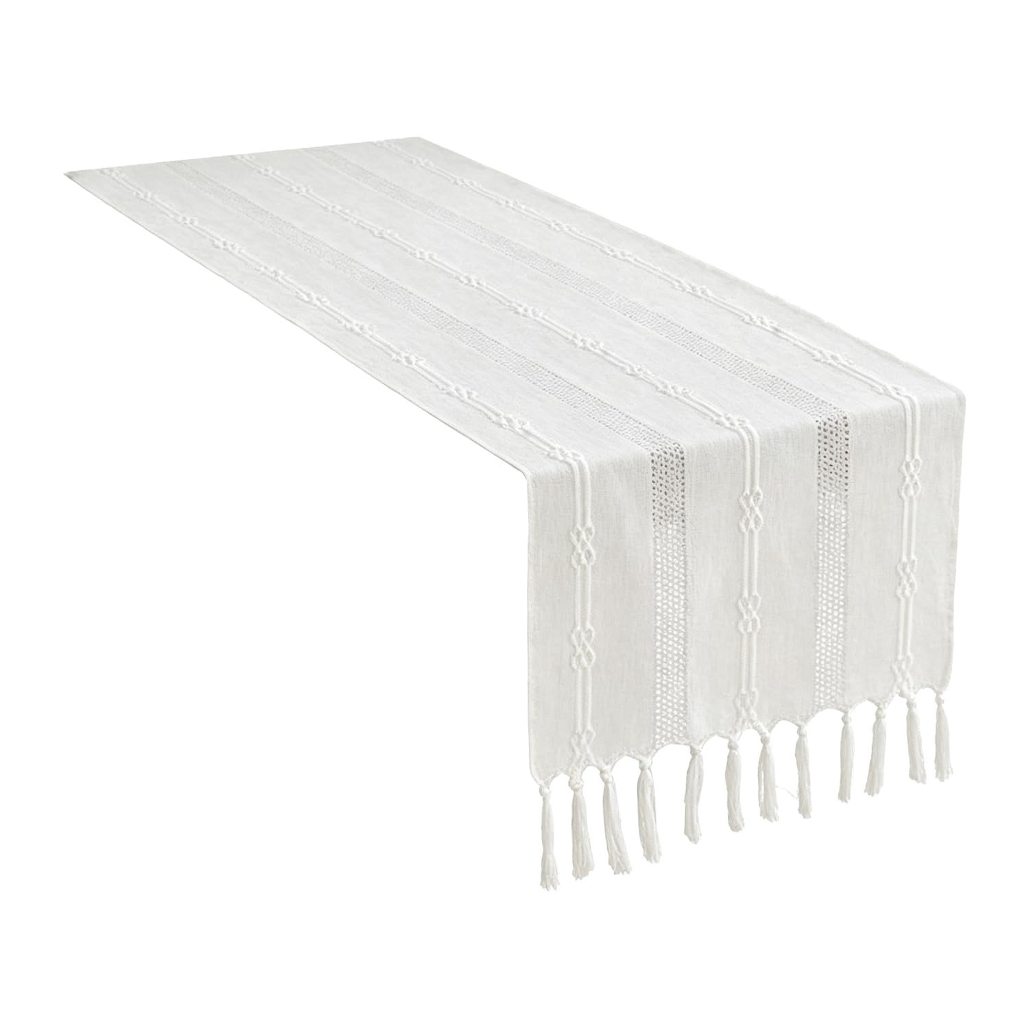 Camino de Mesa de Tela con Calados,33cmX240cm