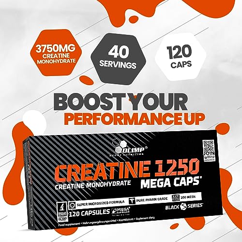 Olimp Labs Creatine 1250 Mega Capsules, 120 Capsules - 3