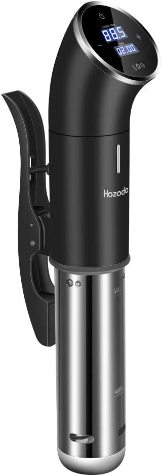 Hozodo Sous Vide Immersion Circulator,1000W IPX7 Waterproof,Heating Fast,Touch Screen LED Display Accurate Temperature Digital Timer for Tender Steak,Stainless Steel