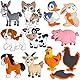 DUUMI Magnete Kinder, Ab 1 Jahr, Kühlschrankmagnete Kinder, Adorable Kinder Magnete Tiere, Magnet Spielzeug, Fridge Magnets Baby Toys 1 Year Old