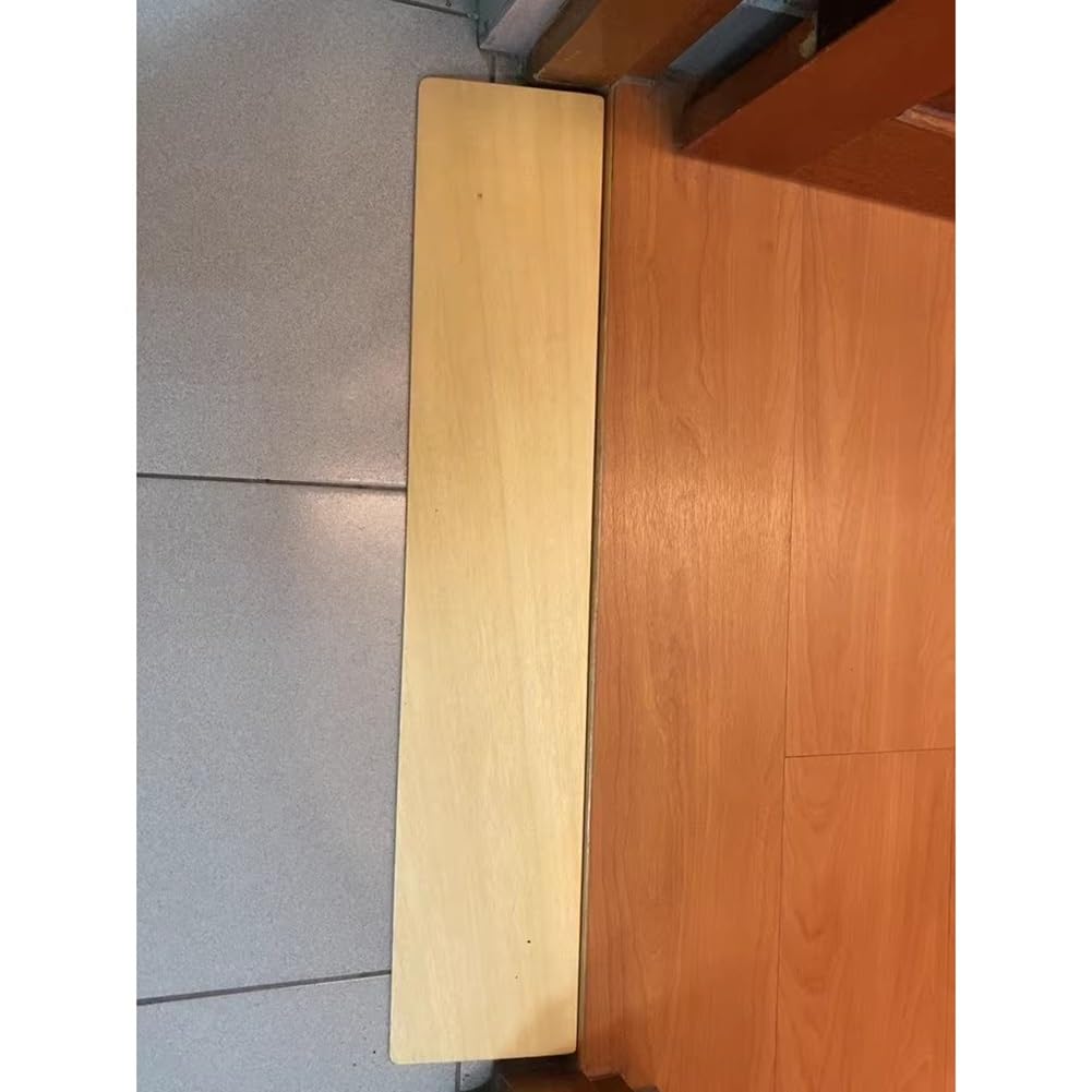1 rampa de umbral de madera para barredoras robóticas, rampa de entrada de movilidad para puertas, aceras y escalones (50 x 18 x 3,5 cm), solución de transición fácil