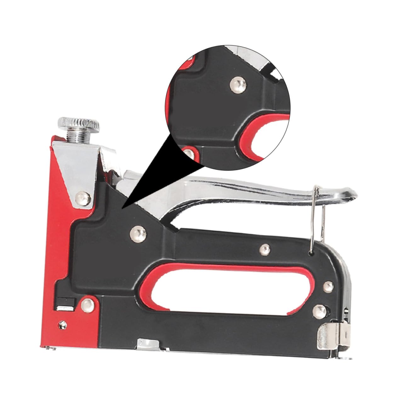 Pistola Sparachiodi Manuale 3 in 1 in Metallo per U | Impugnatura Ergonomica Curva, Chiusura a Fibbia Semplice, Uso Manuale per Graffette e Chiodi