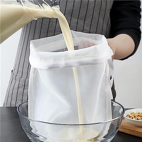 JJLFresheners Nut Milk Bags Reusable Cheesecloth Strainer Fine Nylon Mesh Food Grade Medium