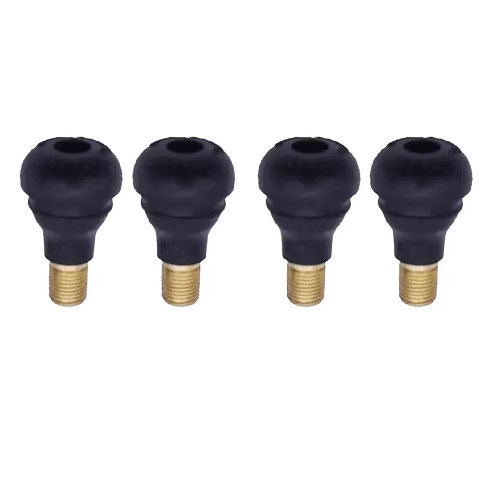 4Pcs TR412 Snap-in Rubber Car Vacuum Tire Tubeless Tyre Valve Stems