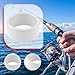 Menolana Fishing Rod Holder Tube Insert Protector Marine Accessory Yacht Rod Rack Bracket Boat Replacement Pole Rack Insert Protector, White