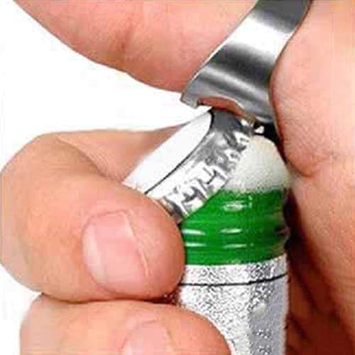 Miniatura 2 de Anillo abridor de cerveza creativo, abridor de botellas de cerveza, herramienta de cerveza de barra de acero inoxidable, abridor de botellas de