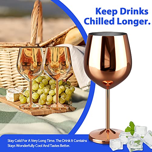 Pddmall Stainless Steel Wine Glasses 18 Fl Oz Metal Wineglass Bar Wine Glass Champagne Cocktail Drinking Cup Wine Glass Barware Party Supplies Set Of 2 #TOP3