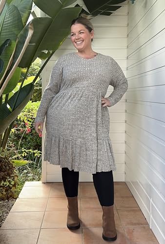 Image of RITERA Plus Size Dresses for Curvy Women Summer Spring Womens Dress V Neck Short Sleeve Casual Dress with Pockets XL-5XL