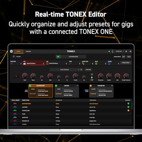 Image of IK Multimedia TONEX One AI multiFX: Tone Model Electric Guitar Amp, Amp Pedal, Distortion, Overdrive, Effects