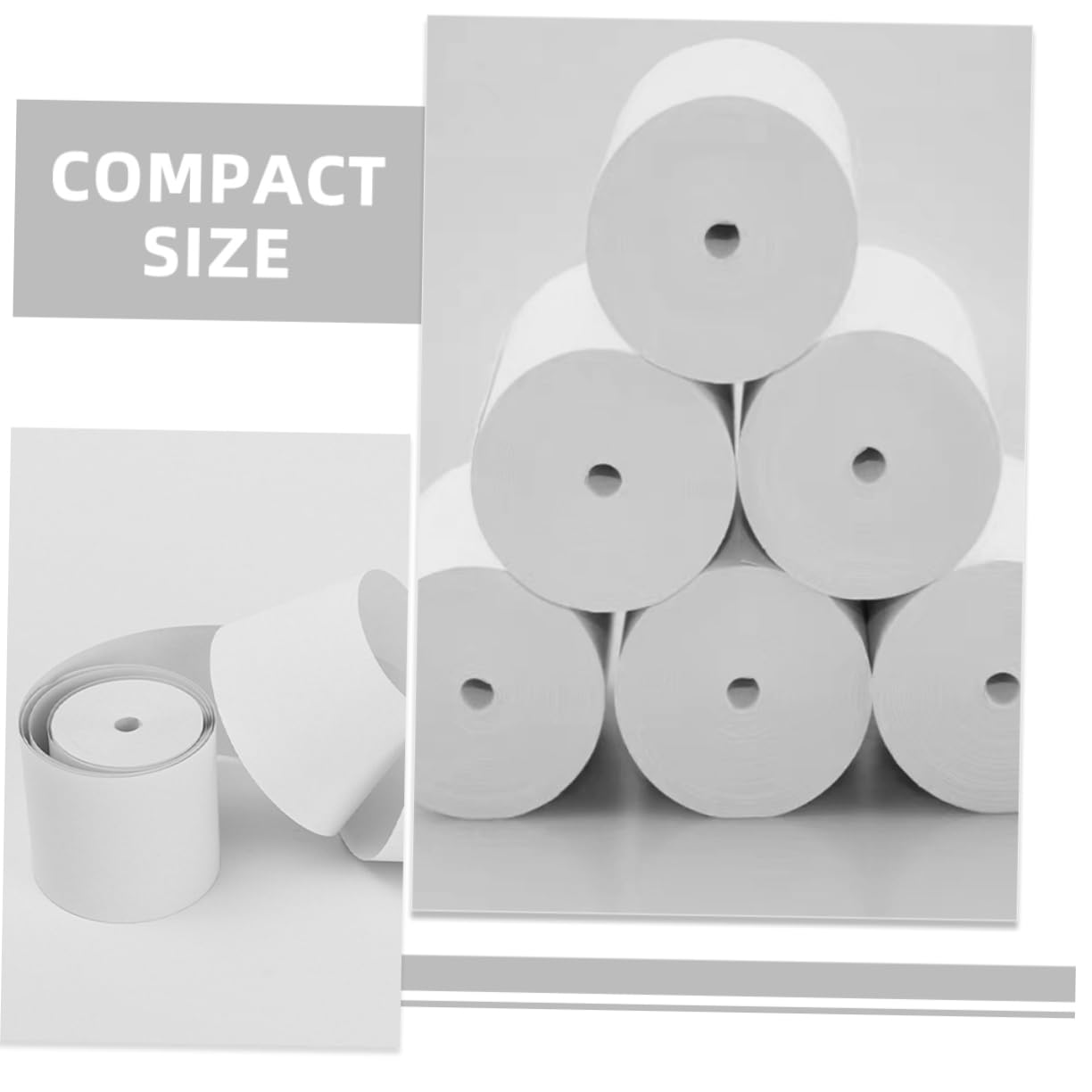 Papel Térmico para Impresora Térmica 25 Rollos Blanco