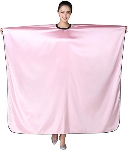 Capa de peluquería de peluquería para adultos, satén profesional, vestido de peluquería impermeable, champú y capas de corte