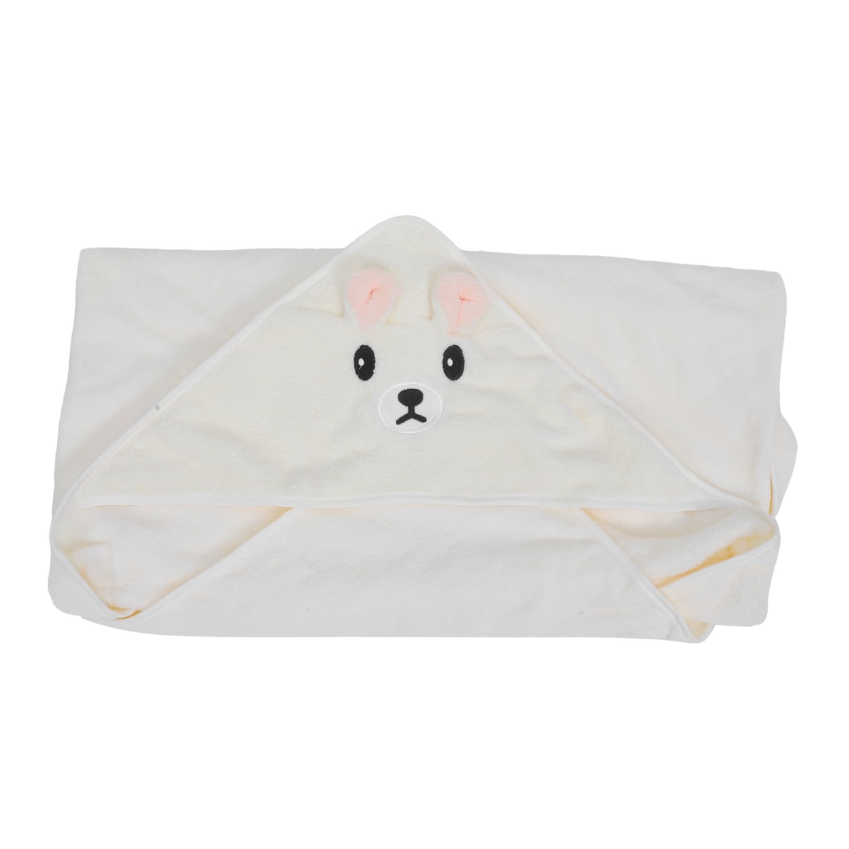 Toyvian 3pièces Serviette De Bain à Capuche pour Garçon Fille Ensemble De Serviettes Éponge avec Design Cartoon pour Nés Couleur Aléatoire