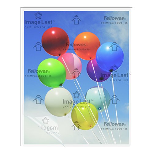Fellowes Thermal Laminating Pouches, Imagelast, Jam Free, Letter Size, 3 Mil, 25 Pack (5200501) #TOP6