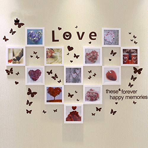 Midfgu Photo Wall-Gallery Perfect Square Decorative Art Hanging Template Piece Photo Frame Wall Gallery Kit #TOP25