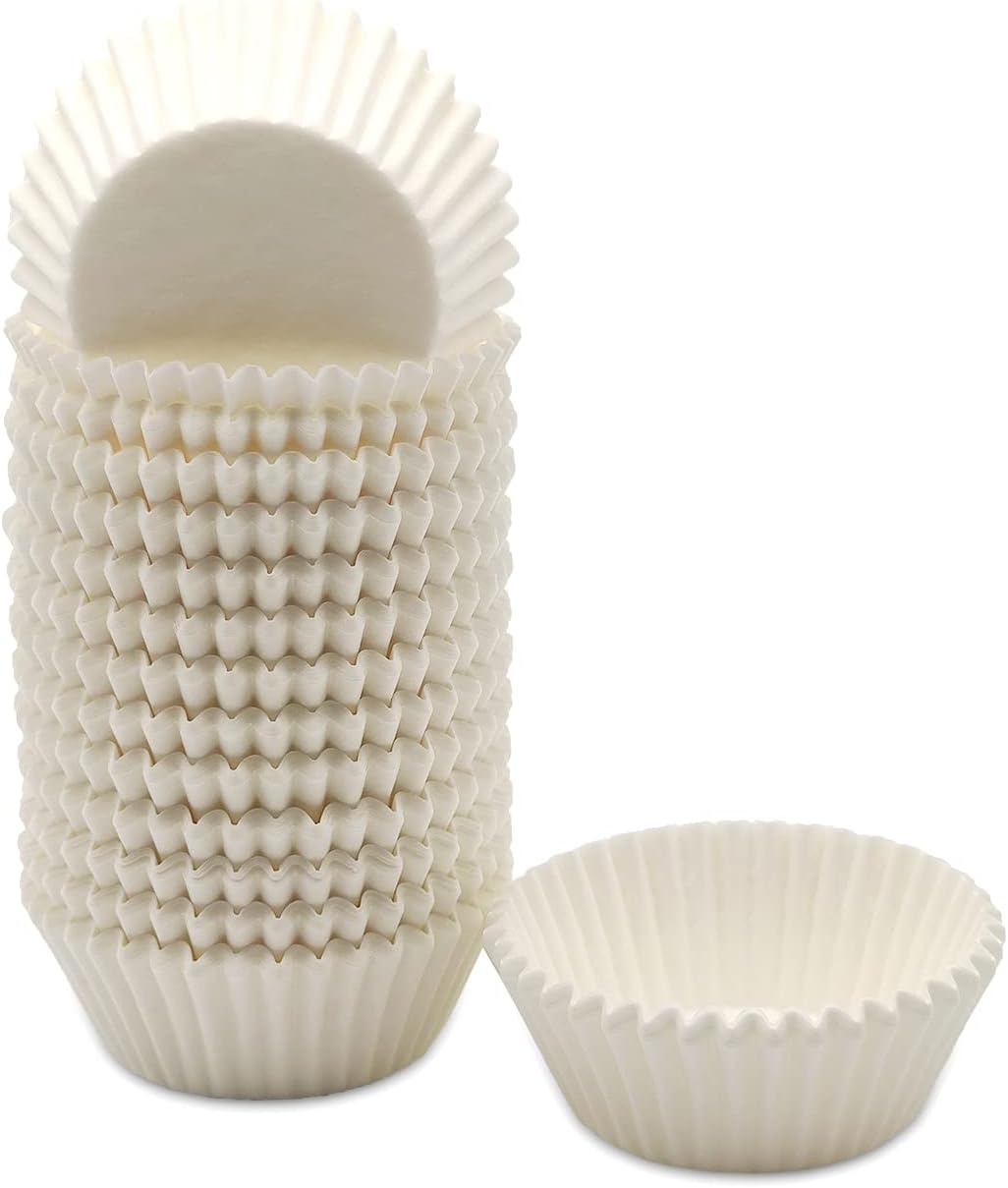 Bakehope Greaseproof Mini Cupcake Liners, Premium Paper