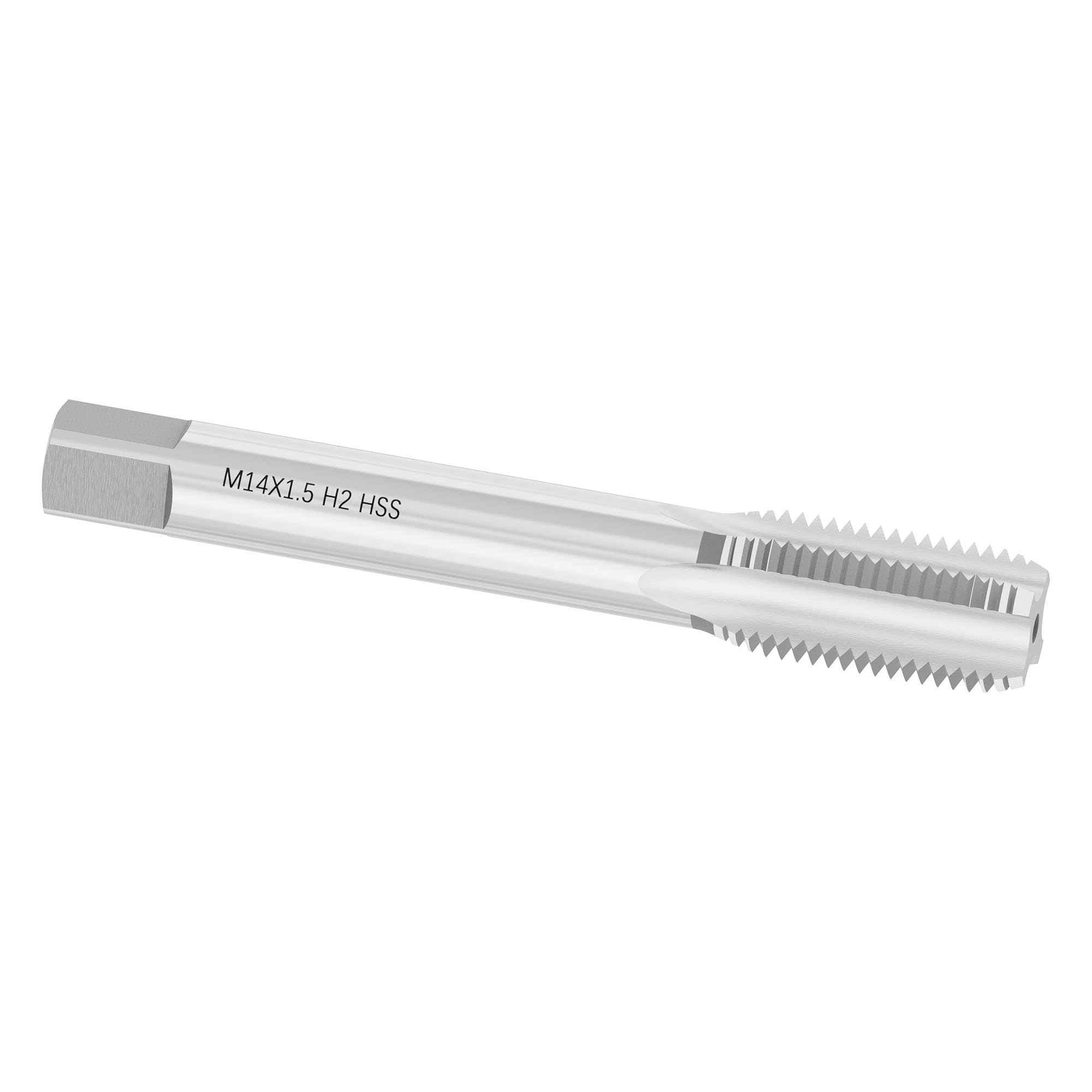 FOCMKEAS M12 X 1.25 Metric Machine Tap – 2-Piece HSS 6542 Set, H2 Tolerance, 3 Straight Flutes, For Through-Hole Thread Repair In Steel, Aluminum, Copper, Cast Iron