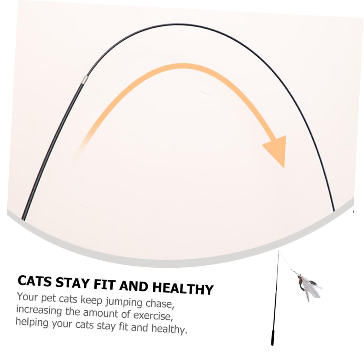 Kisangel Lot De 4 Jouets pour Chat Bâtonnets Interactifs Et Robustes Lot De 2 X 4