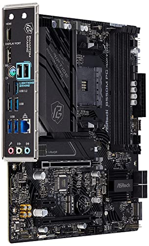 ASRock B550M PHANTOM GAMING RIPTIDE, AMD B550, AM4, Micro ATX, 4 DDR4, HDMI, DP, XFire, 2.5GB LAN, RGB, 2x M.2