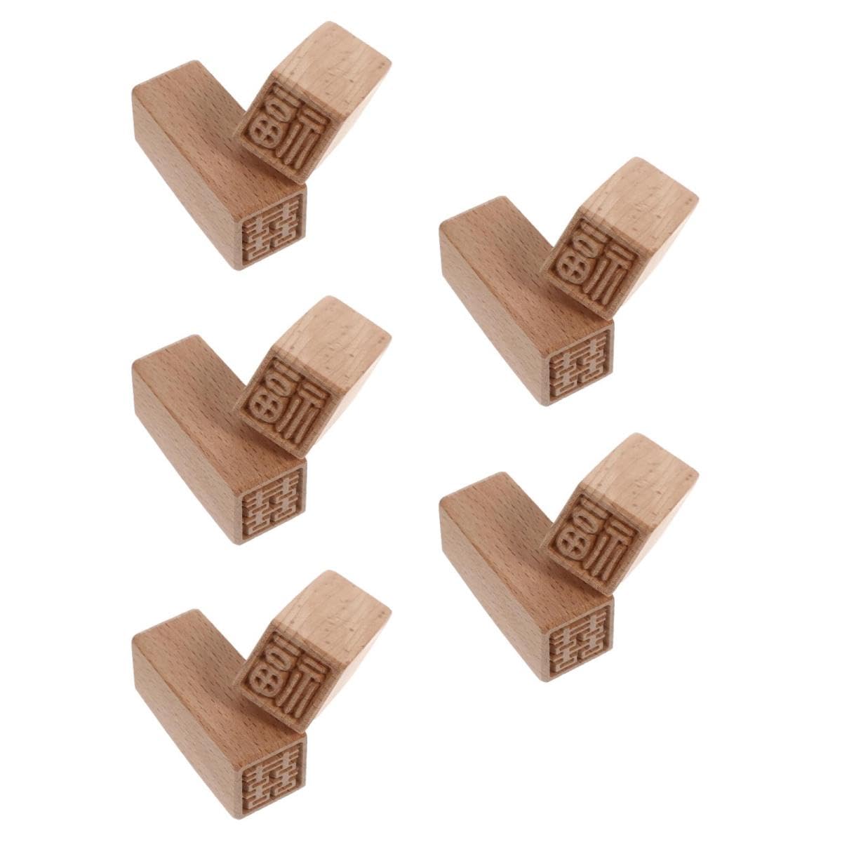 STOBOK 10pezzi Stampo Per Legno Motivi Auspiciosi Per Dolci Fatti Casa Stampo Per Bun Al Vapore Accessorio Per Creativa