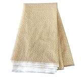 Bridal Solid Raschel Gold Lace Fabric, 60 Inches Wide Vintage Lace Fabric for Sewing, Fashion, Crafts, Decorations (Gold 1Y)