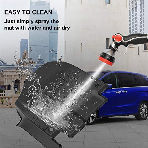 Kiwi Master Floor Mats & Trunk Mat Set Compatible For 2018-2023 Honda Odyssey Accessories All Weather Mat Front & 2Nd Rear 3 Row Seat & Cargo Tray Tpe Slush Liners Black #TOP5