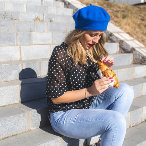 Image of Jolbndcv 6PCS Beret, French Beanie, Outdoor, Winter, Fashion Lady Hat | One Size Fits Most,Solid Color,Stretchable,for All Season