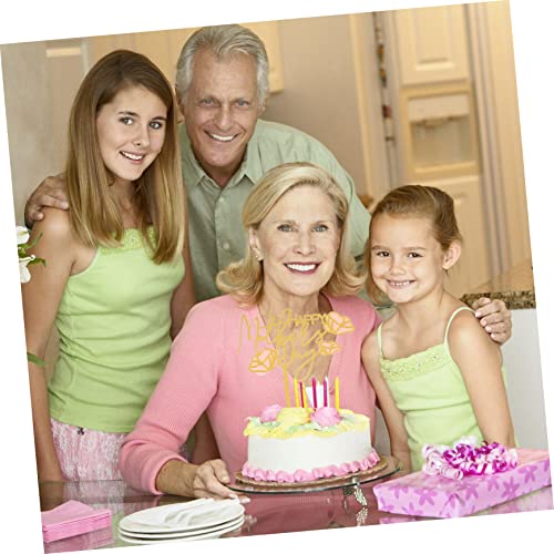 LABRIMP 10 Pcs Inserções De Bolo Para o Dia Das Mães Decoração De Cupcake Mãe Topo De Bolo Aniversár