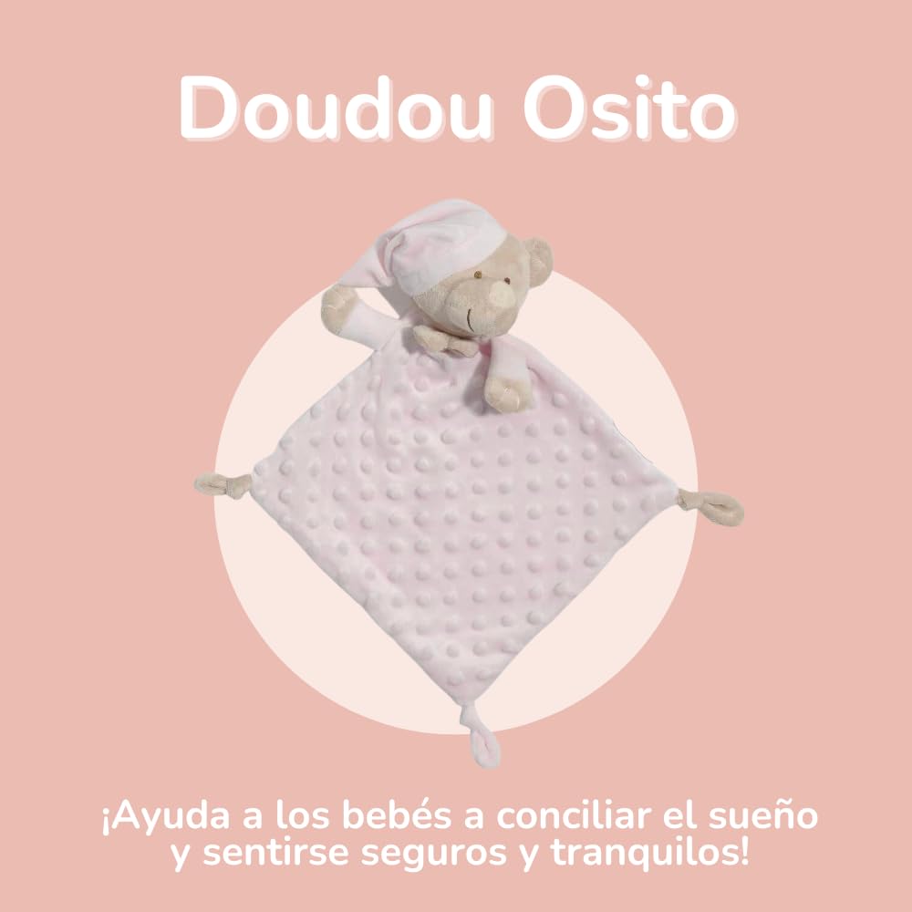 Tarta de Pañales DODOT | Pastel de Pañales para Niña | Regalo Original para Recién Nacido | Regalo para Bebé | Modelo NENUCO Doudou Rosa - MyLittleBabies