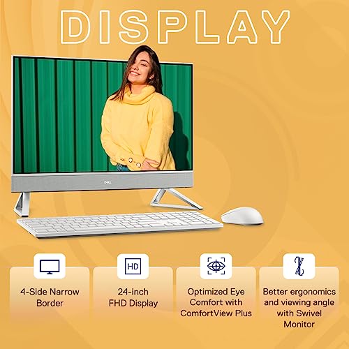 Dell All in One Inspiron 5415, AMD Ryzen 5-7530U/8GB/512GB/23.8"/Windows 11 Home FHD AG Infinity Pro Wireless Keyboard + Mouse/3 Years Onsite... - Image 2