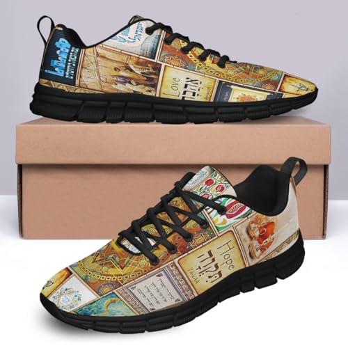 Men Women Jewish Culture Shoes Unisex Running Shoes Non Slip Soft Lightweight Walking Sneakers4