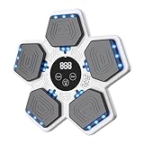 2025 Music Boxing Machine for Adults and Kids, Smart Interactive Boxing Training Equipment with Gloves Wall Mounted, Workout Punching Machine for Home,Office and Gym