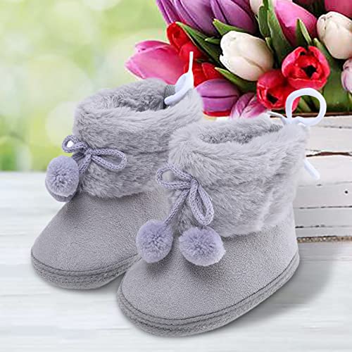 Baby Boys Girls Shoes Toddler Boys Booties Girls Plush Snow Warming Shoes Baby Soft Boots Walkers Shoes 6-243