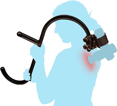 Dorso Paquete (incluye soporte y bastón) para uso con pistolas de masaje de percusión para extender el alcance