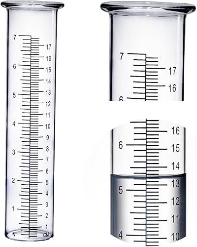 Vista 9 de BIUWING Tubo de repuesto para medidor de lluvia de 7 pulgadas para patio, jardín y hogar al aire libre, con cepillo limpio Tubo de repuesto