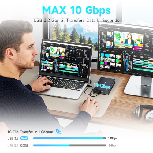 Estación de acoplamiento para discos WAVLINK NVMe M.2 a SATA miniatura 6