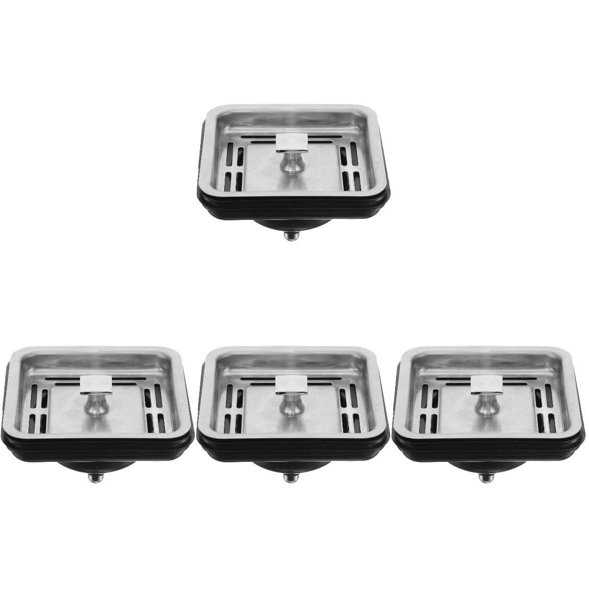 POPETPOP Lot De 4 Bouchons Carrés Pour Broyeur À Déchets En Acier Inoxydable