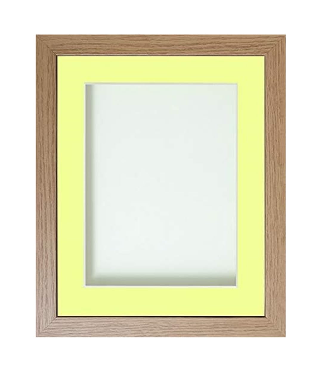Frame Company Allington Beech 16x12 Lemon Bon Bon Mount Frame for 12x10
