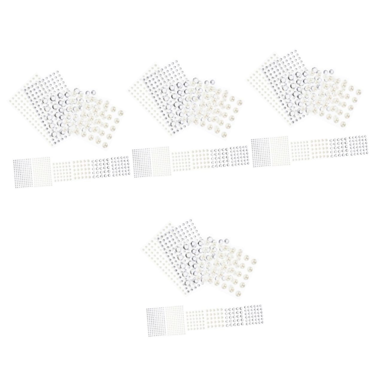Healeved 48hojas Pegatinas De Rhinestone Para Uñas y Decoración De Manualidades De Charms Acrílicos Brillantes Para Arte De Uñas y Embellecimiento De Proyectos Creativos