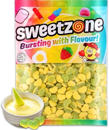 Sweetzone Apple Custard Hearts 1kg Halal
