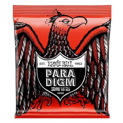 Ernie Ball - Cuerdas para guitarra eléctrica Skinny Top Heavy Bottom Slinky Paradigm de 7 cuerdas,...