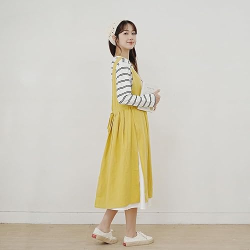 Miniatura 2 de Delantal de algodón para mujer, delantal de cocina, delantal de cocina, delantales de chef artísticos para pintura de jardinería