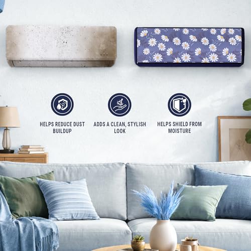 Image of Robustt 1.5 Ton Split AC Cover for Indoor and Outdoor Unit | Waterproof & Dustproof AC Covers with Sun Exposure and Rust Protection | Fabric